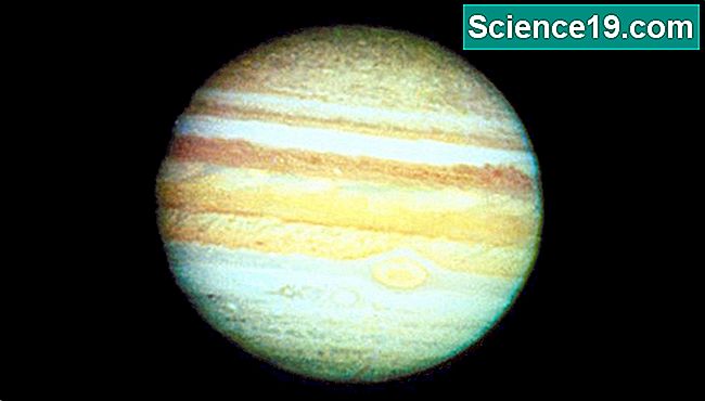 Malgré une composition similaire, Jupiter est seulement une fraction de la taille du soleil.