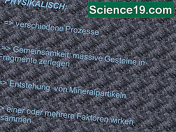 Definition der Verwitterung von Gesteinen 💫 Wissenschaftliches Und
